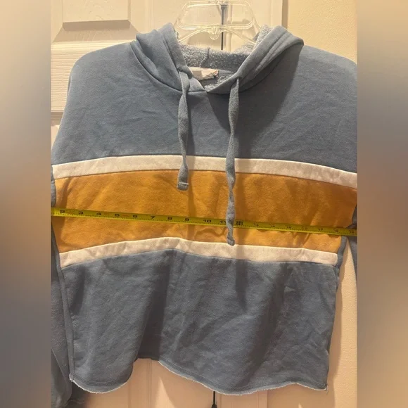 Pink Rose Blue Lightweight Hoodie - Picture 6 of 7